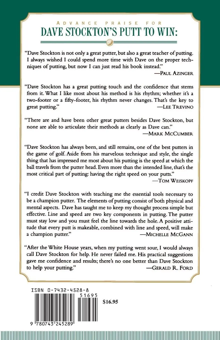 Rückseite: 9780743245289 | Dave Stockton's Putt to Win | Dave Stockton | Taschenbuch | Englisch