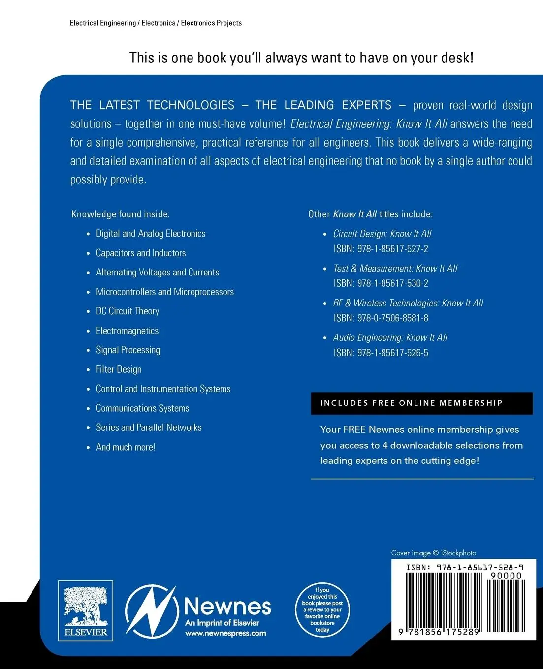 Rückseite: 9781856175289 | Electrical Engineering: Know It All | Clive Maxfield (u. a.) | Buch