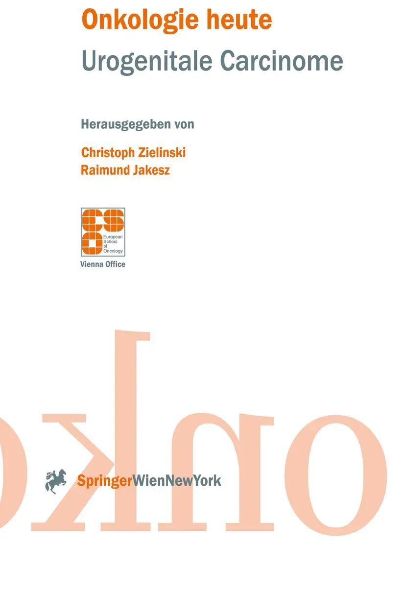 Cover: 9783211835289 | Urogenitale Carcinome | Cristoph Zielinski (u. a.) | Taschenbuch | ix
