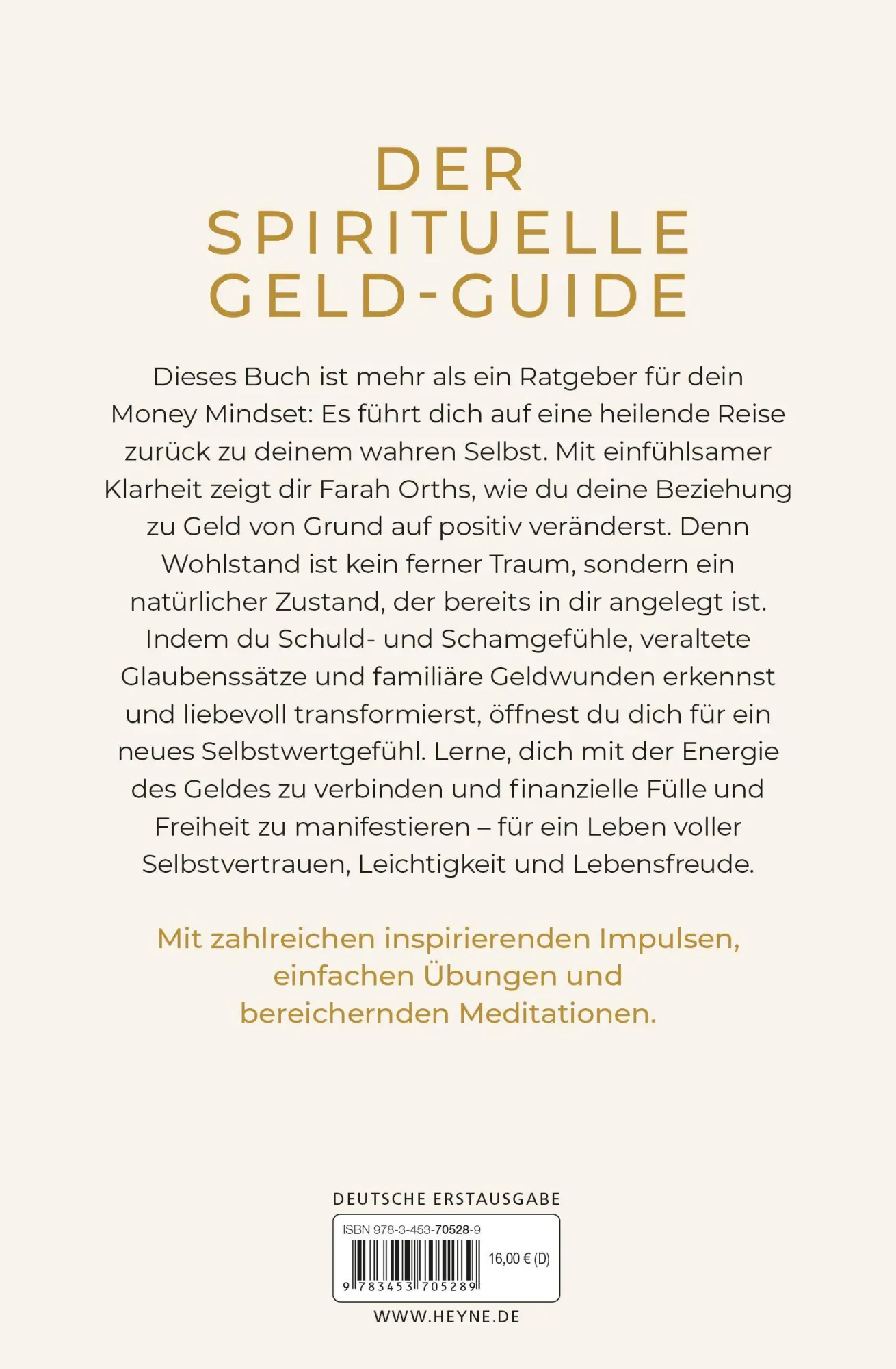 Bild: 9783453705289 | Money Loves Me - Reichtum beginnt in dir | Farah Orths | Taschenbuch