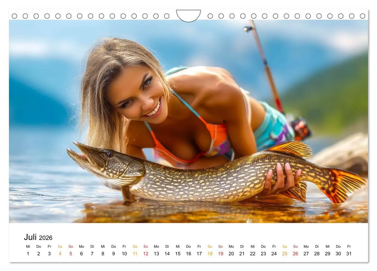Bild: 9783516235289 | Heiß auf Hecht (Wandkalender 2026 DIN A4 quer), CALVENDO...