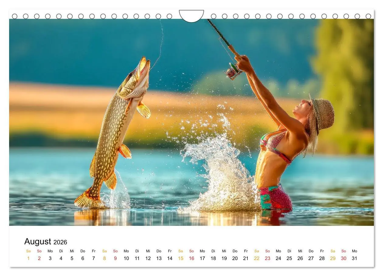 Bild: 9783516235289 | Heiß auf Hecht (Wandkalender 2026 DIN A4 quer), CALVENDO...