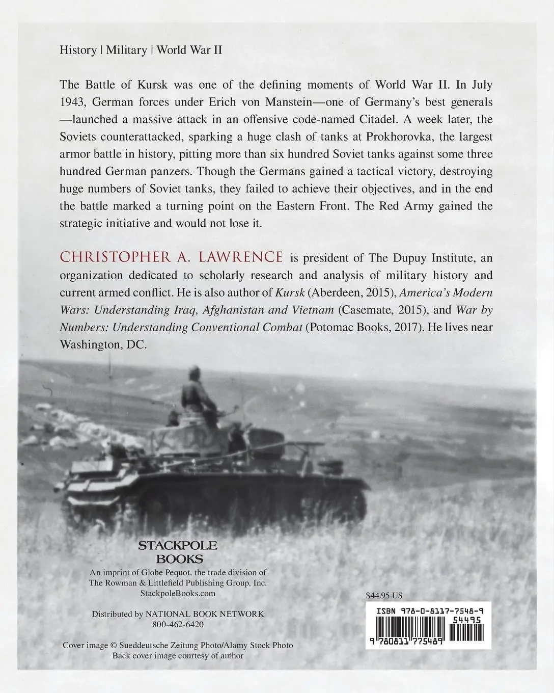 Rückseite: 9780811775489 | The Battle of Prokhorovka | Christopher A. Lawrence | Taschenbuch