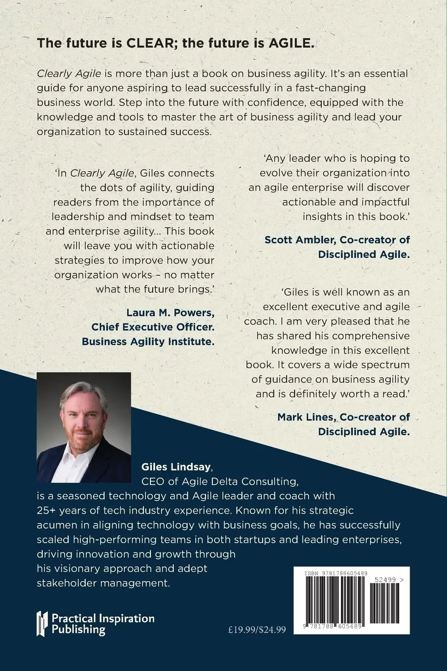 Rückseite: 9781788605489 | Clearly Agile | A Leadership Guide to Business Agility | Giles Lindsay