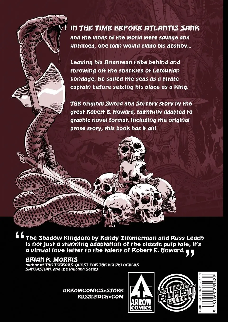 Rückseite: 9781963835489 | Russ Leach's The Shadow Kingdom | Black and White Edition | Howard