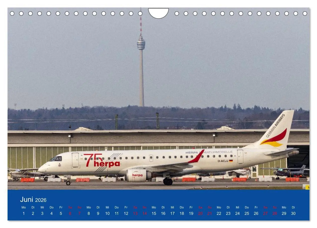 Bild: 9783457295489 | Besondere Flugzeuge am Flughafen Stuttgart (Wandkalender 2026 DIN...