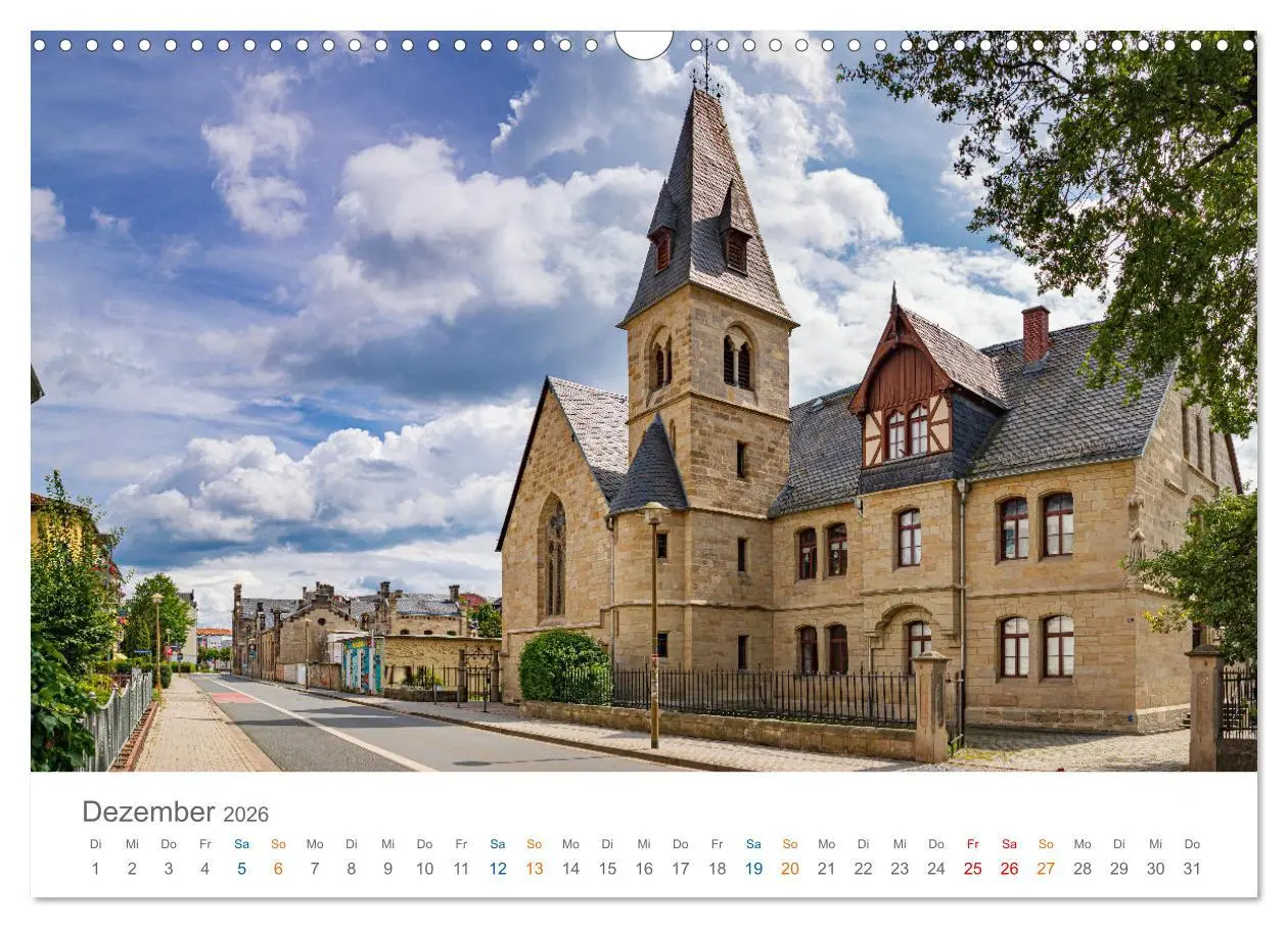 Bild: 9783457365489 | Rudolstadt - im Tal der Saale (Wandkalender 2026 DIN A3 quer),...