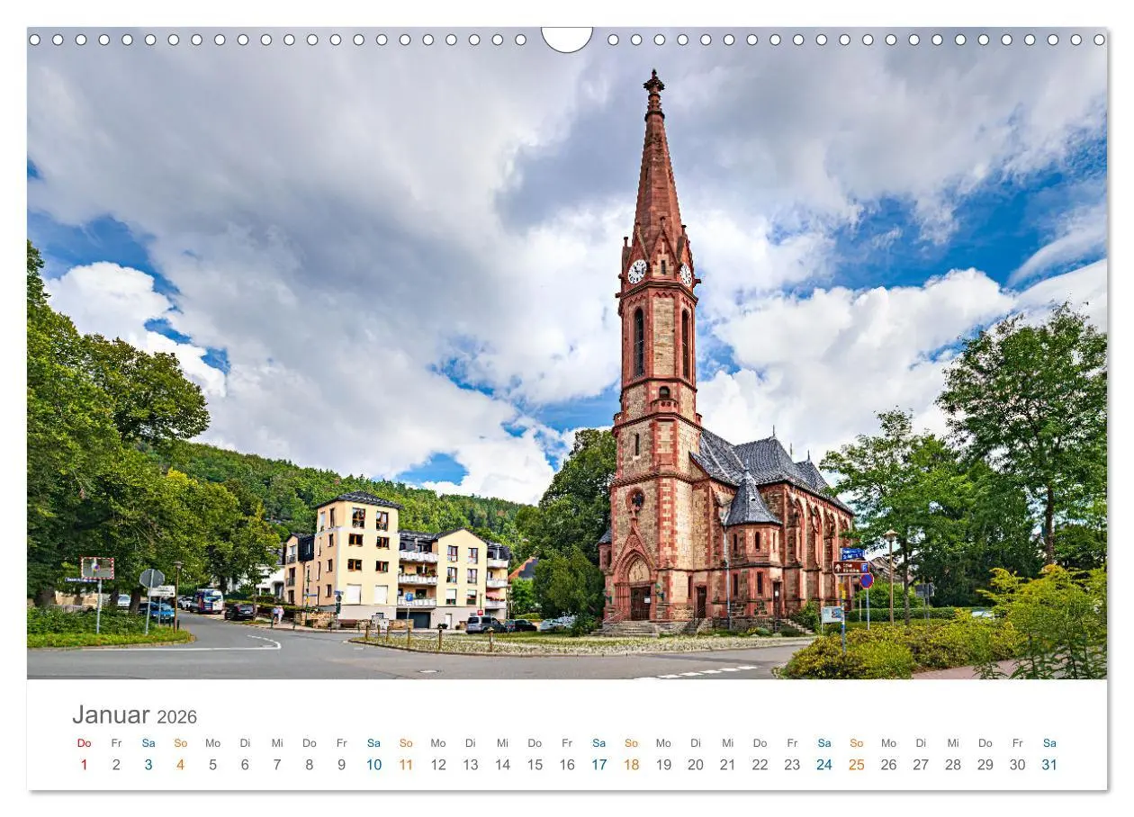Bild: 9783457365489 | Rudolstadt - im Tal der Saale (Wandkalender 2026 DIN A3 quer),...