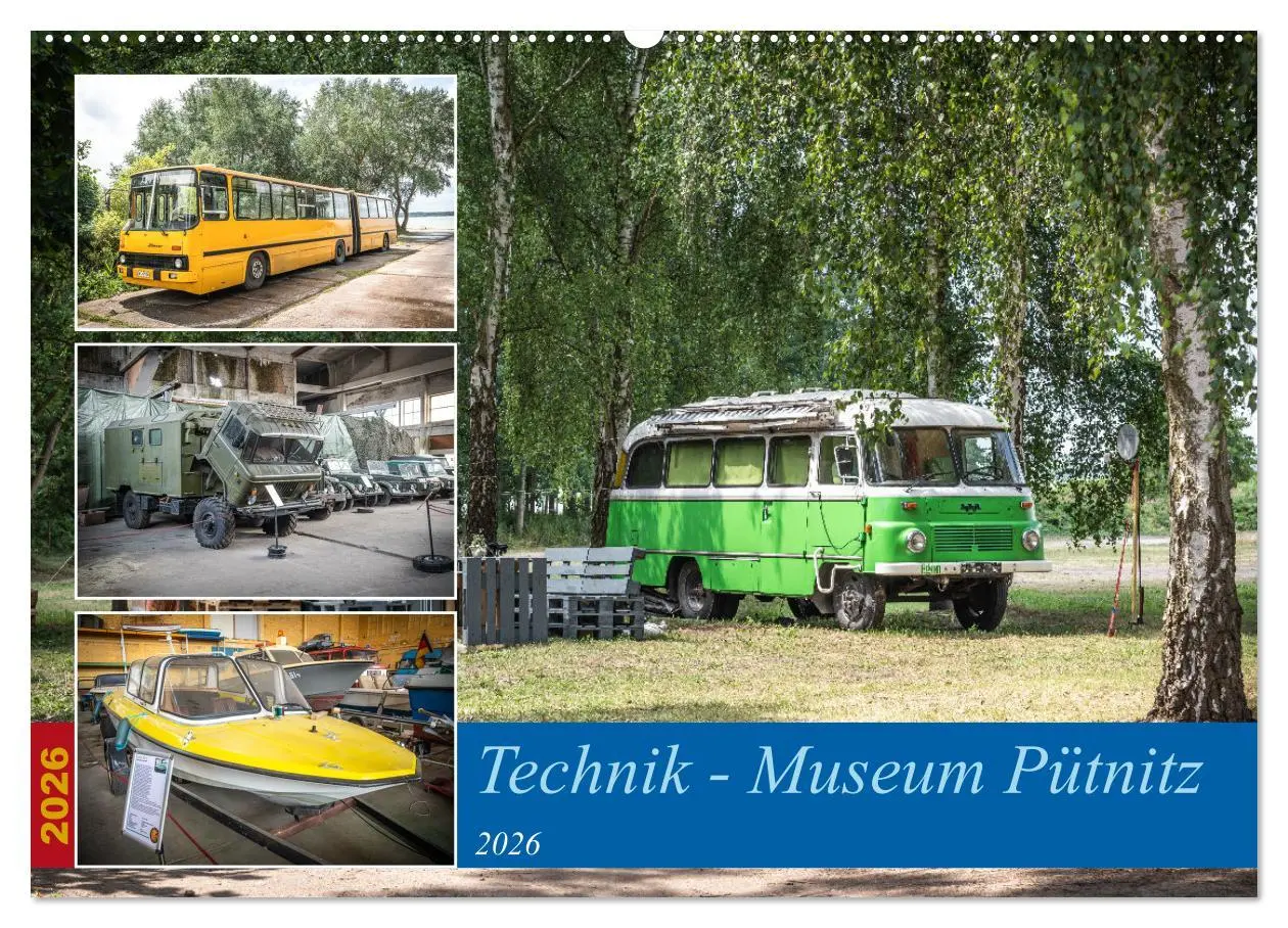 Cover: 9783457505489 | Technik-Museum Pütnitz (Wandkalender 2026 DIN A2 quer), CALVENDO...