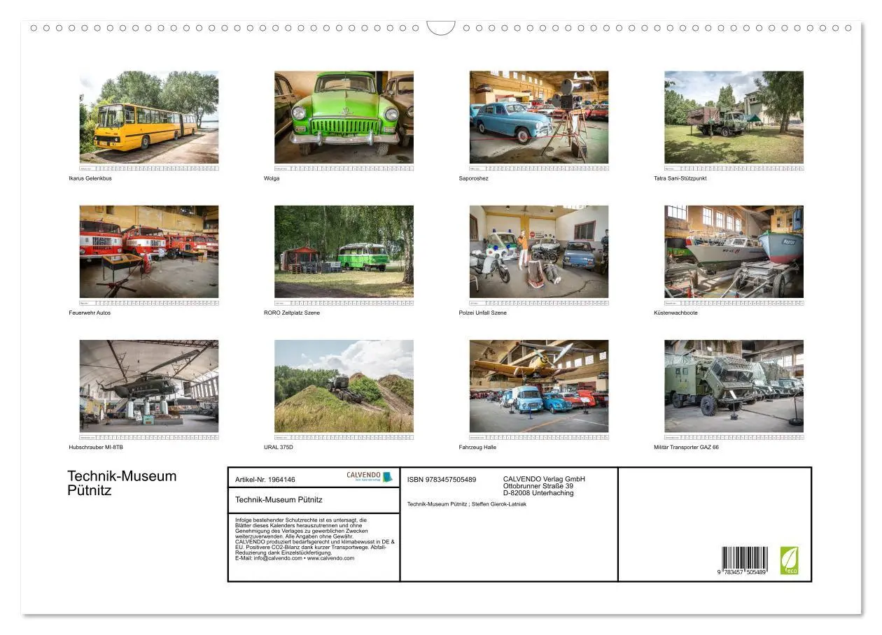 Bild: 9783457505489 | Technik-Museum Pütnitz (Wandkalender 2026 DIN A2 quer), CALVENDO...
