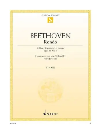 Cover: 9790001085489 | Rondo C Opus 51/1 | Ludwig van Beethoven | Buch | Schott Music