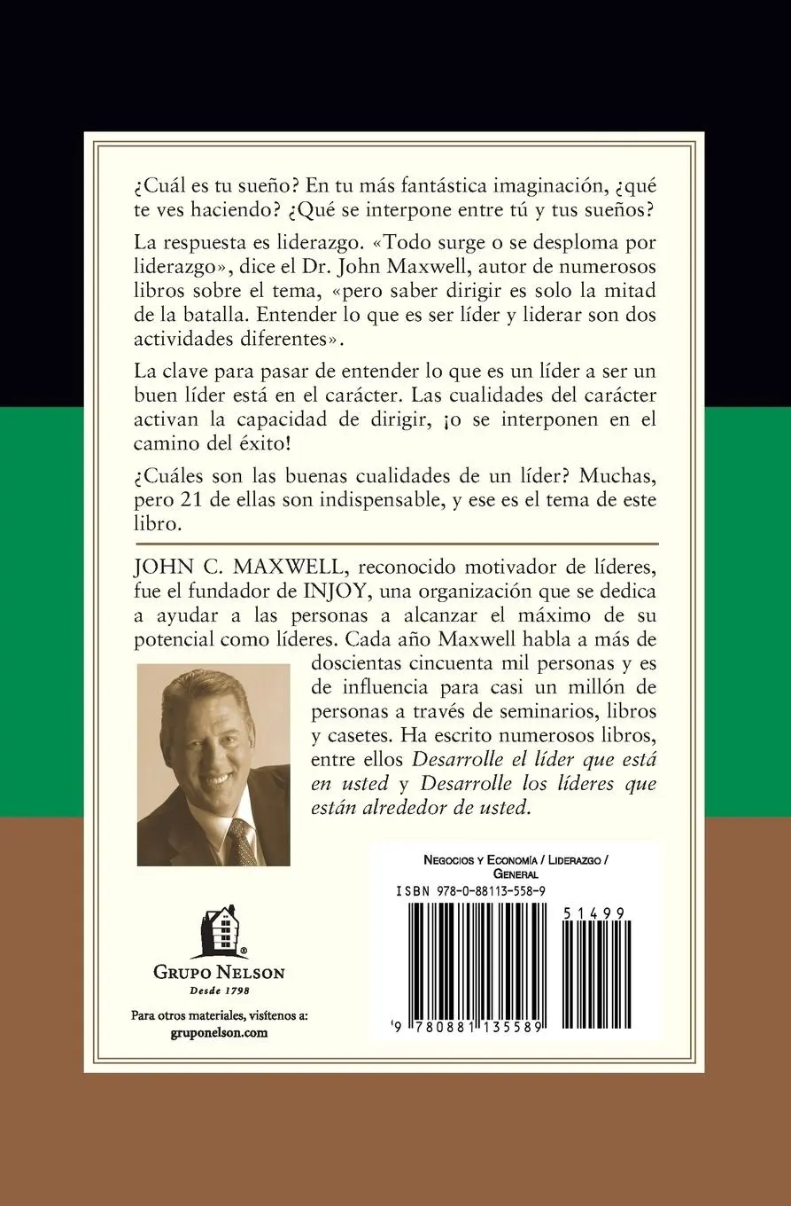 Rückseite: 9780881135589 | Las 21 cualidades indispensables de un líder | John C. Maxwell | Buch
