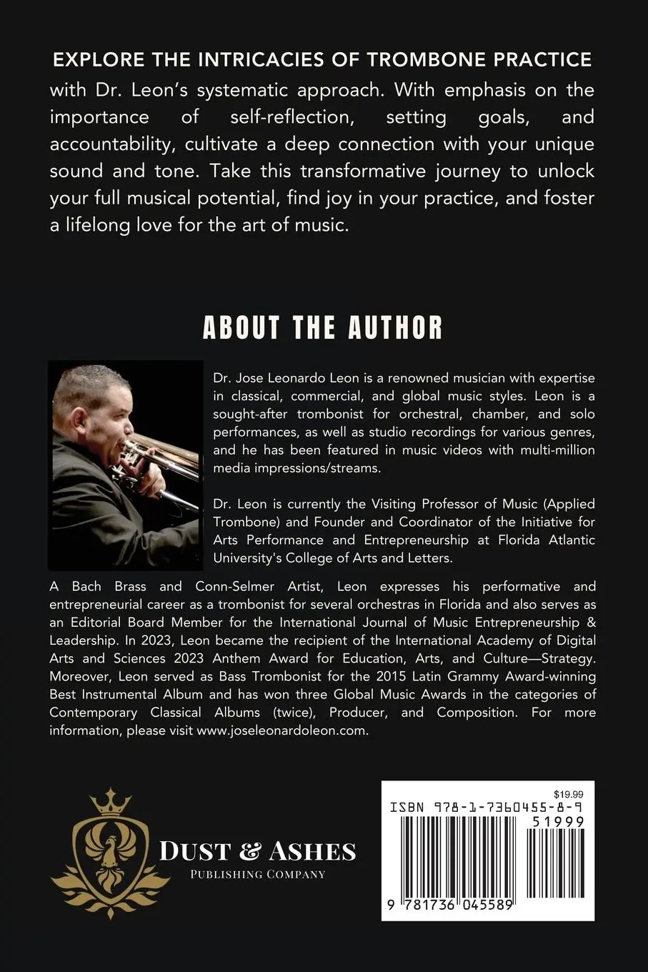 Rückseite: 9781736045589 | The Art of Trombone Practice &amp; Performance | José Leonardo Leon | Buch