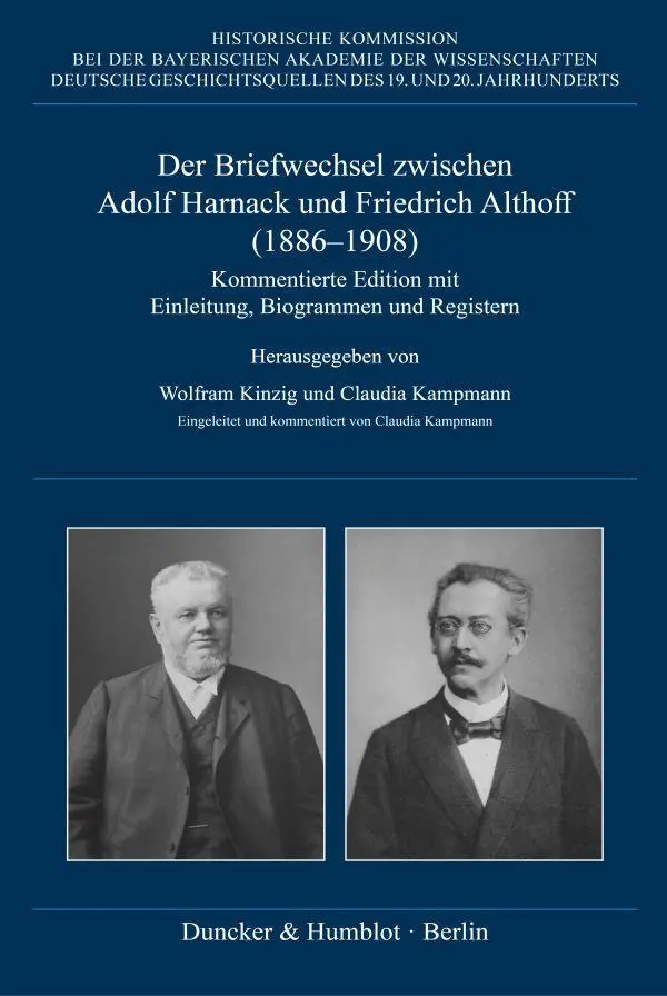 Cover: 9783428195589 | Der Briefwechsel zwischen Adolf Harnack und Friedrich Althoff...