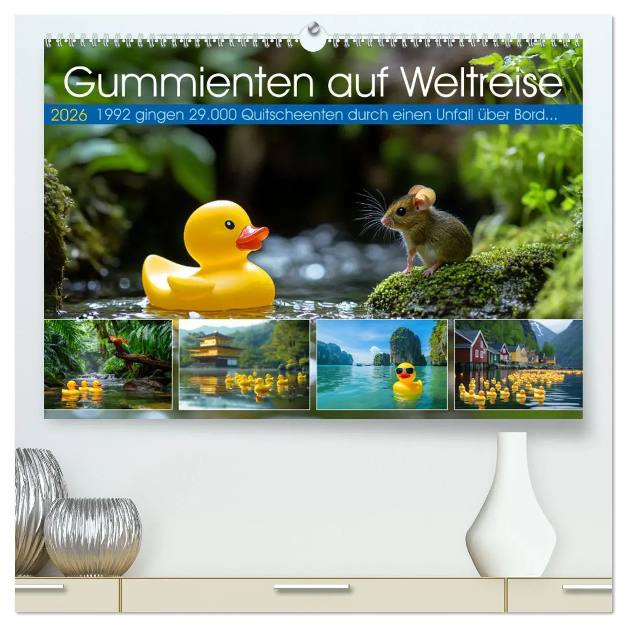 Cover: 9783457285589 | Gummienten auf Weltreise (hochwertiger Premium Wandkalender 2026...