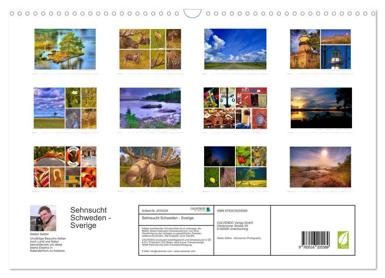 Bild: 9783516205589 | Sehnsucht Schweden - Sverige (Wandkalender 2026 DIN A3 quer),...
