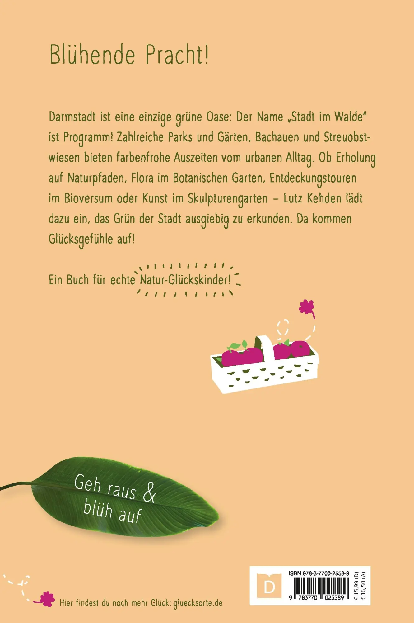 Rückseite: 9783770025589 | Grüne Glücksorte in Darmstadt | Geh raus &amp; blüh auf | Lutz Kehden