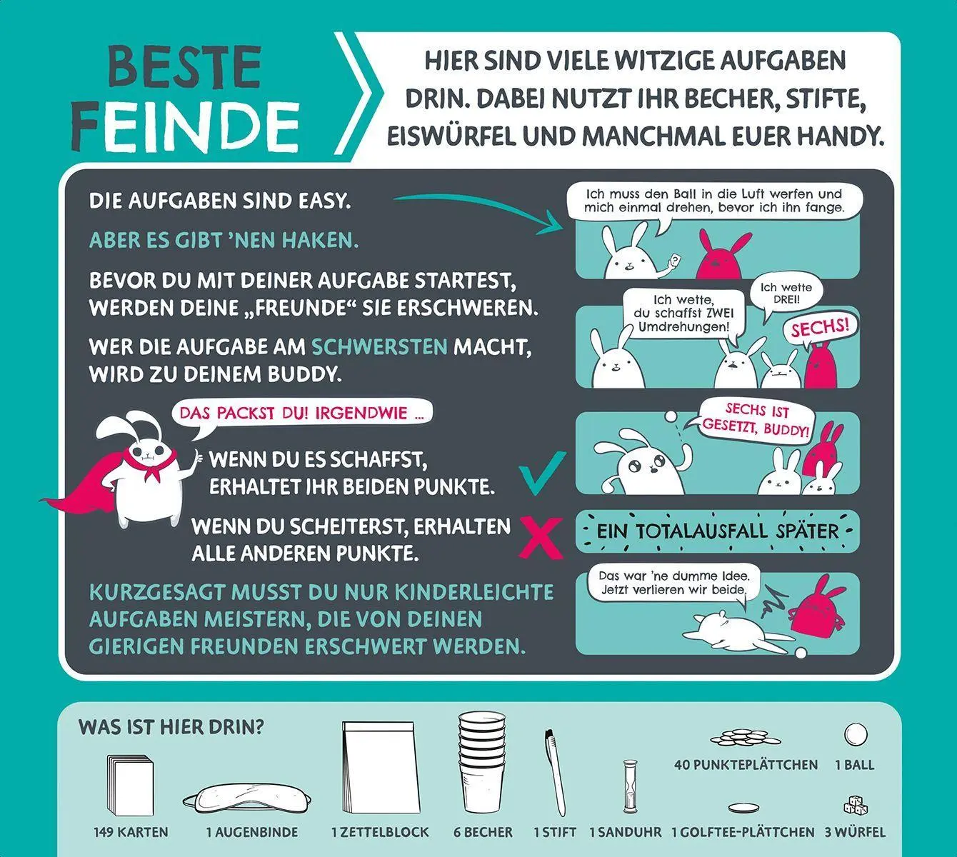 Bild: 810083045689 | Beste Feinde | Elan Lee (u. a.) | Spiel | EXKD0036 | Deutsch | 2024