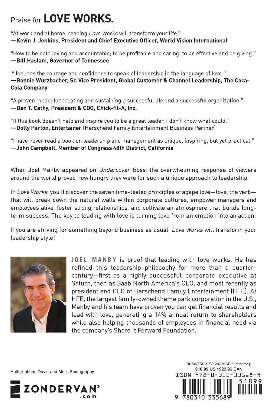Rückseite: 9780310335689 | Love Works | Seven Timeless Principles for Effective Leaders | Manby