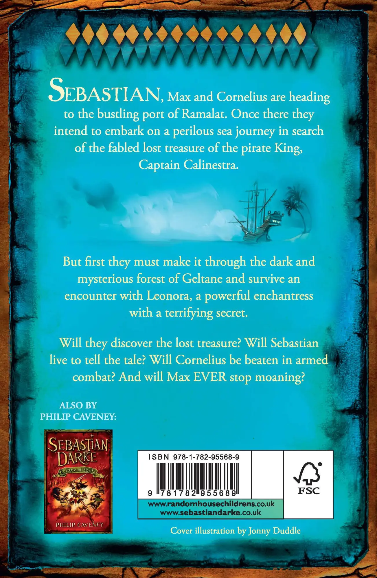 Rückseite: 9781782955689 | Sebastian Darke | Prince of Pirates | Philip Caveney | Taschenbuch