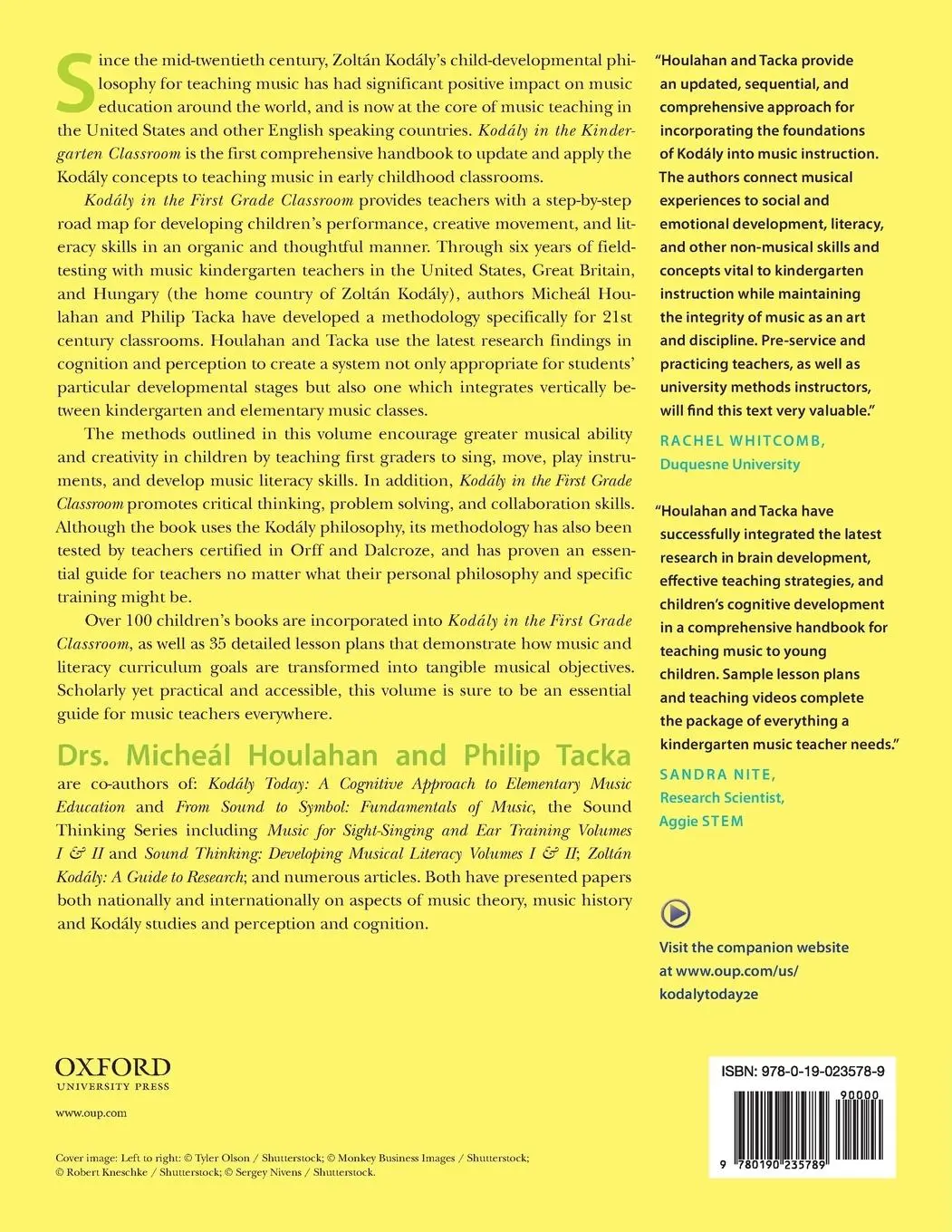 Rückseite: 9780190235789 | Kodaly in the First Grade Classroom | Micheal Houlahan (u. a.) | Buch
