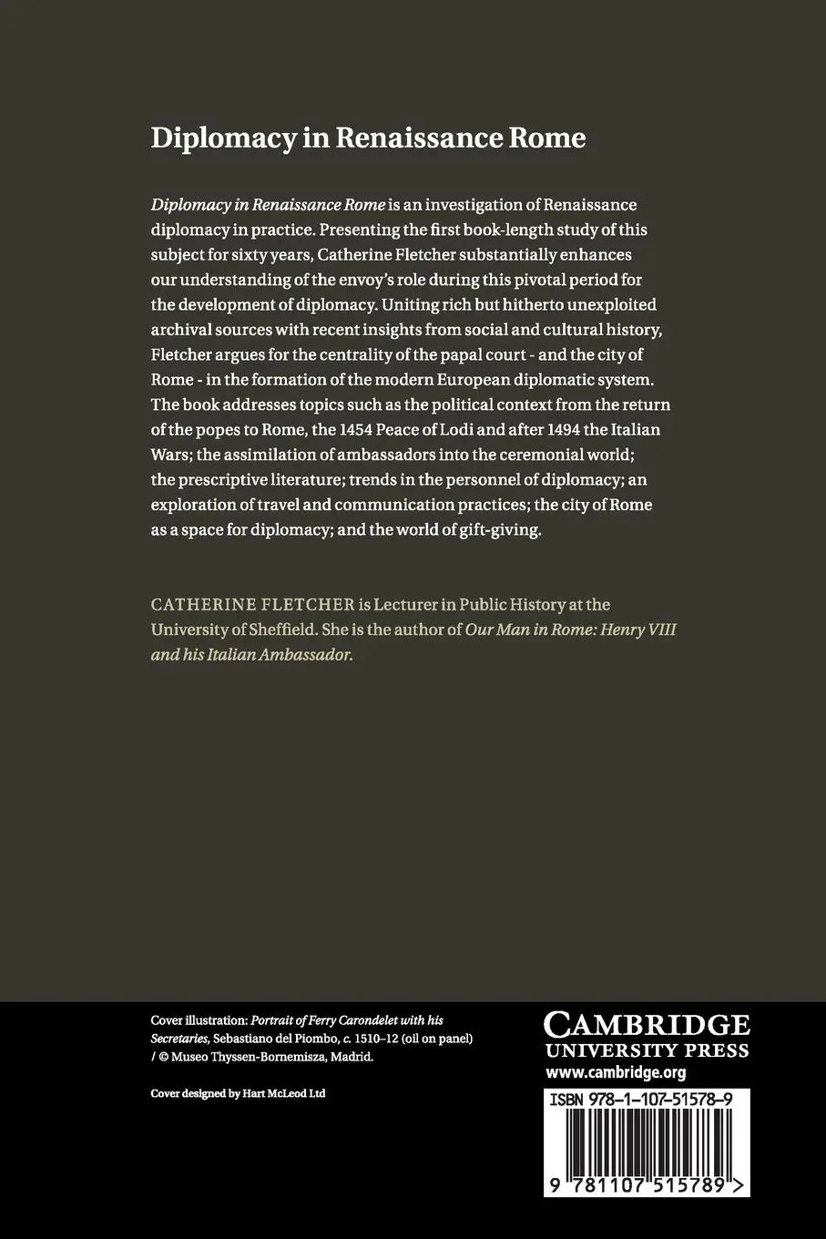 Rückseite: 9781107515789 | Diplomacy in Renaissance Rome | Catherine Fletcher | Taschenbuch