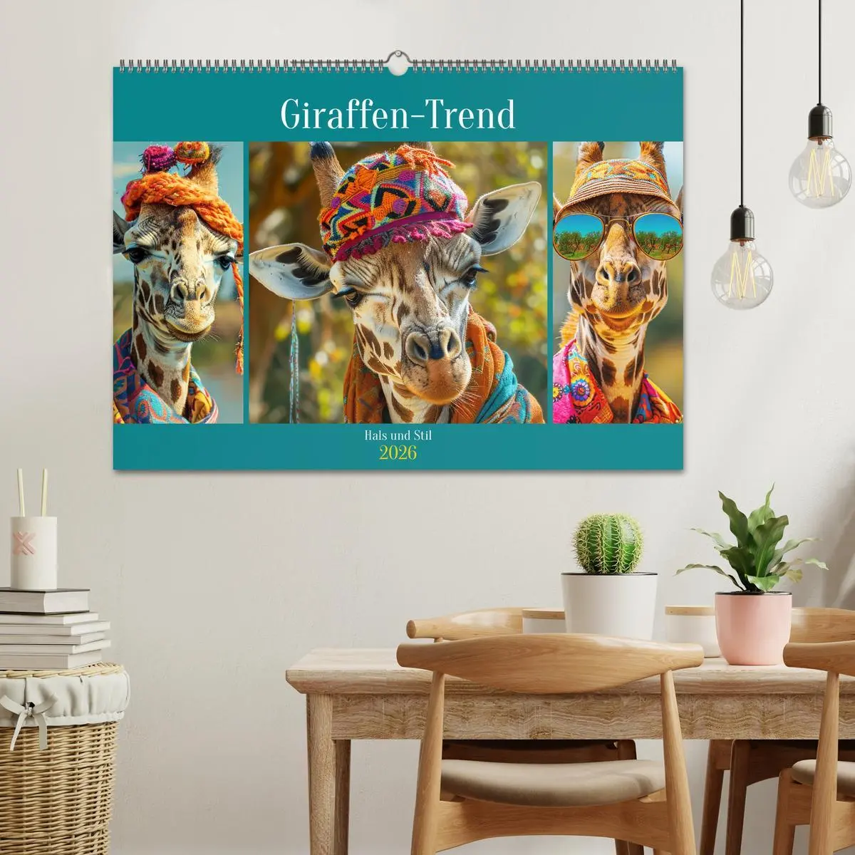 Bild: 9783457405789 | Giraffen-Trend. Hals und Stil (Wandkalender 2026 DIN A2 quer),...