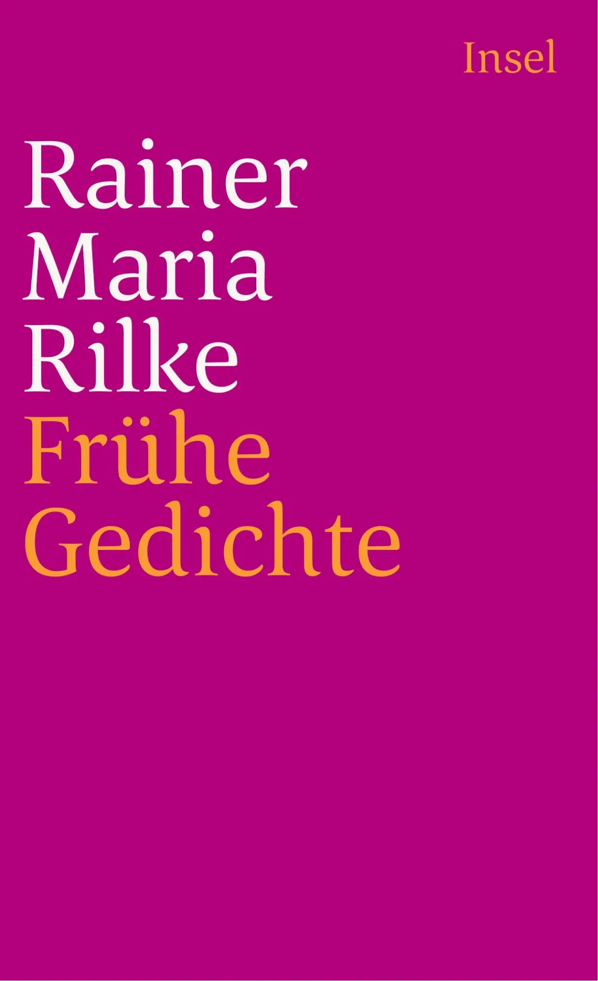 Cover: 9783458325789 | Frühe Gedichte | Rainer Maria Rilke | Taschenbuch | 111 S. | Deutsch