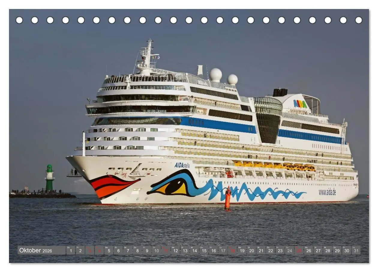 Bild: 9783516045789 | Kreuzfahrt Warnemünde (Tischkalender 2026 DIN A5 quer), CALVENDO...