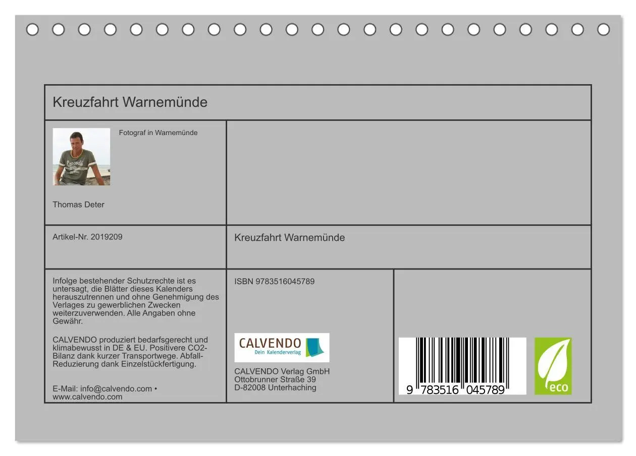 Bild: 9783516045789 | Kreuzfahrt Warnemünde (Tischkalender 2026 DIN A5 quer), CALVENDO...