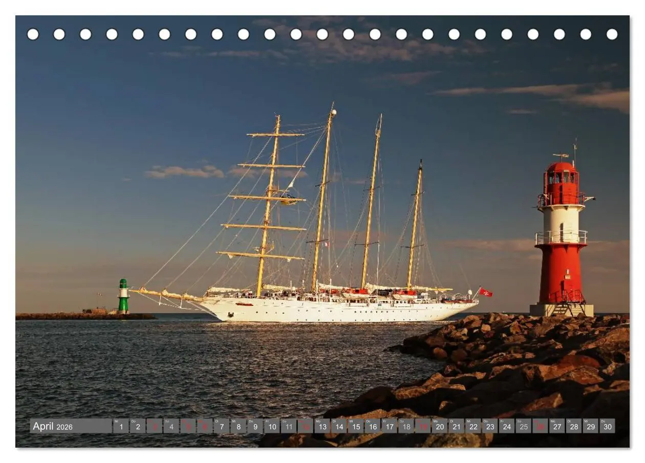 Bild: 9783516045789 | Kreuzfahrt Warnemünde (Tischkalender 2026 DIN A5 quer), CALVENDO...
