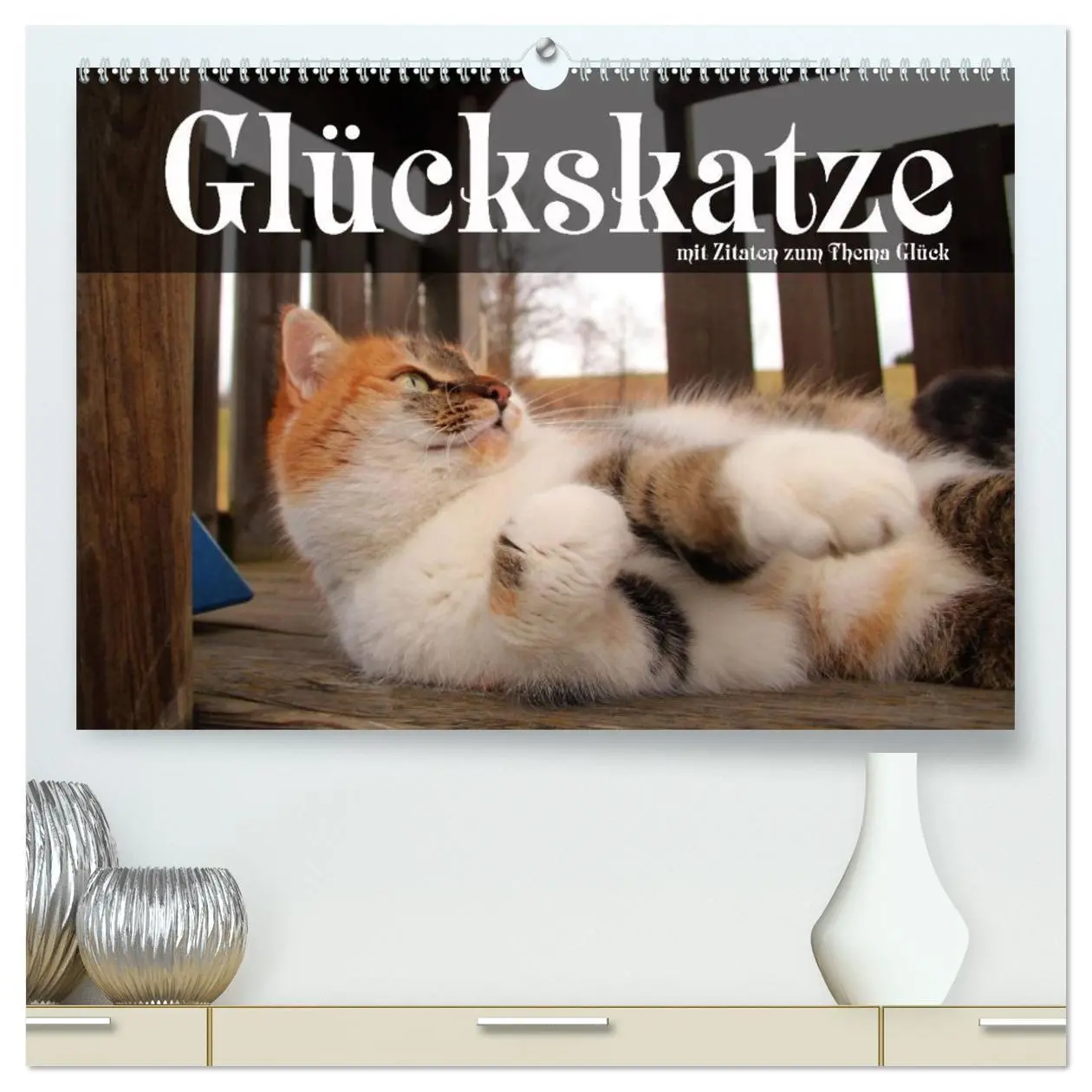 Cover: 9783516115789 | Glückskatze - Mit Zitaten zum Thema Glück (hochwertiger Premium...