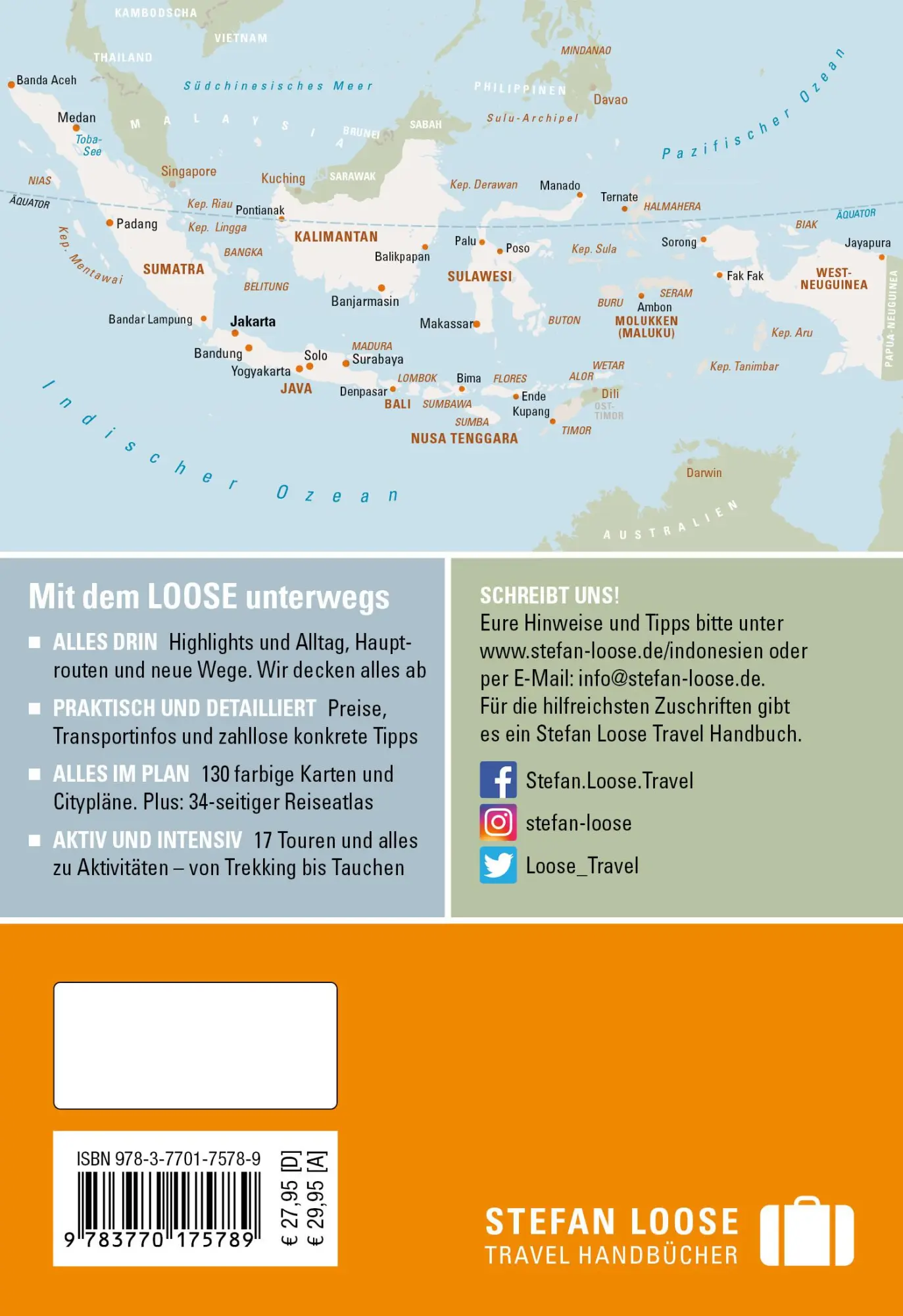 Rückseite: 9783770175789 | Stefan Loose Reiseführer Indonesien | mit Reiseatlas | Jacobi (u. a.)