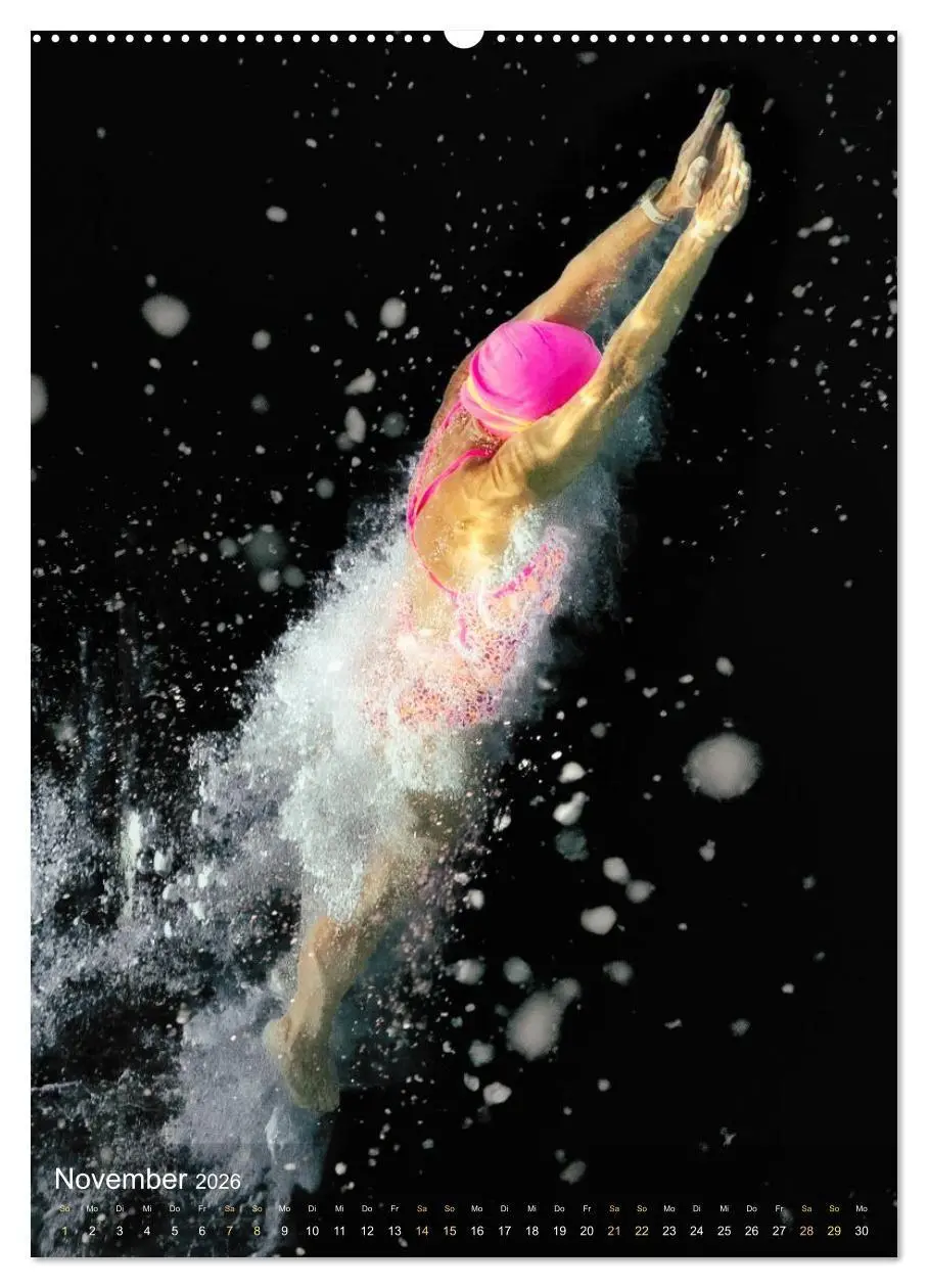 Bild: 9783516725889 | FREI SCHWIMMEN (Wandkalender 2026 DIN A2 hoch), CALVENDO...