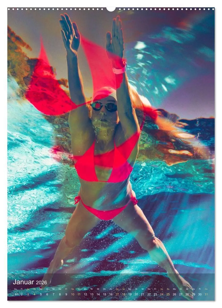 Bild: 9783516725889 | FREI SCHWIMMEN (Wandkalender 2026 DIN A2 hoch), CALVENDO...