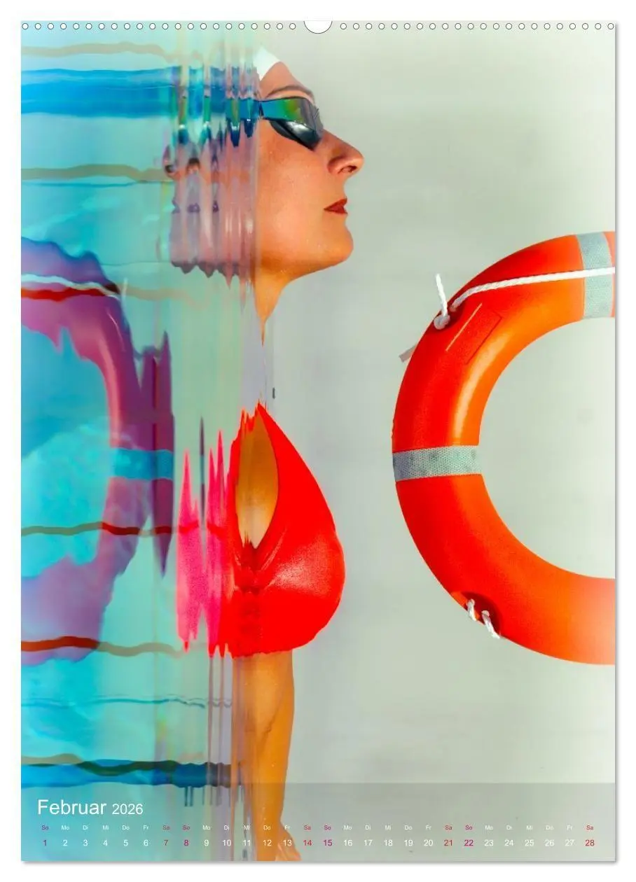 Bild: 9783516725889 | FREI SCHWIMMEN (Wandkalender 2026 DIN A2 hoch), CALVENDO...