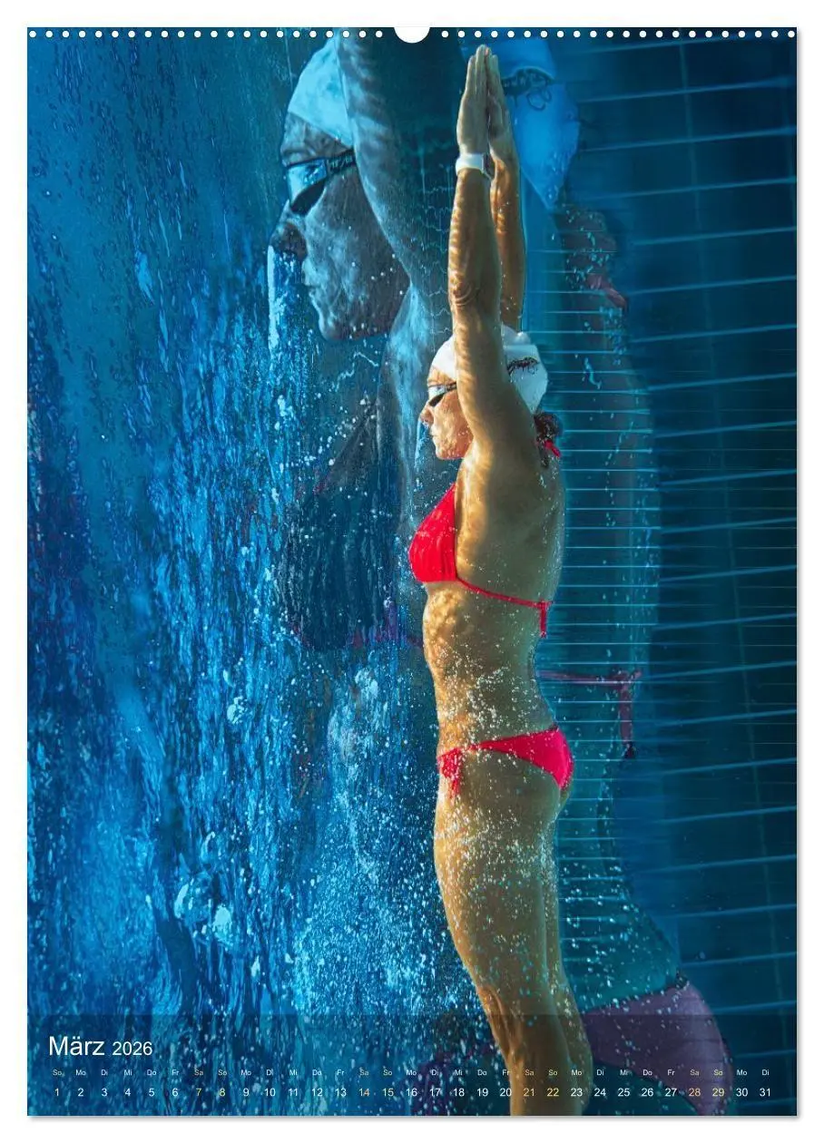 Bild: 9783516725889 | FREI SCHWIMMEN (Wandkalender 2026 DIN A2 hoch), CALVENDO...
