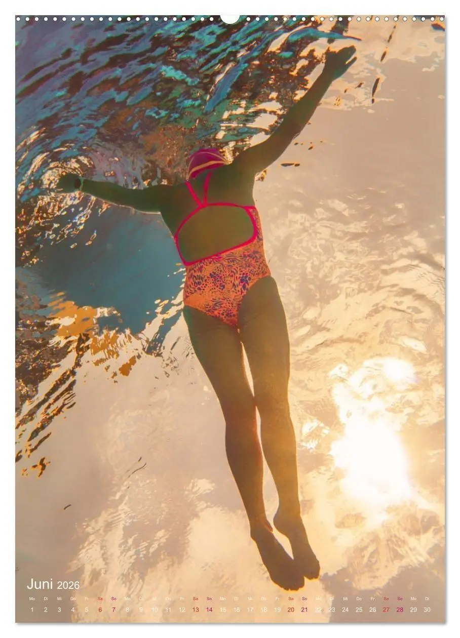 Bild: 9783516725889 | FREI SCHWIMMEN (Wandkalender 2026 DIN A2 hoch), CALVENDO...
