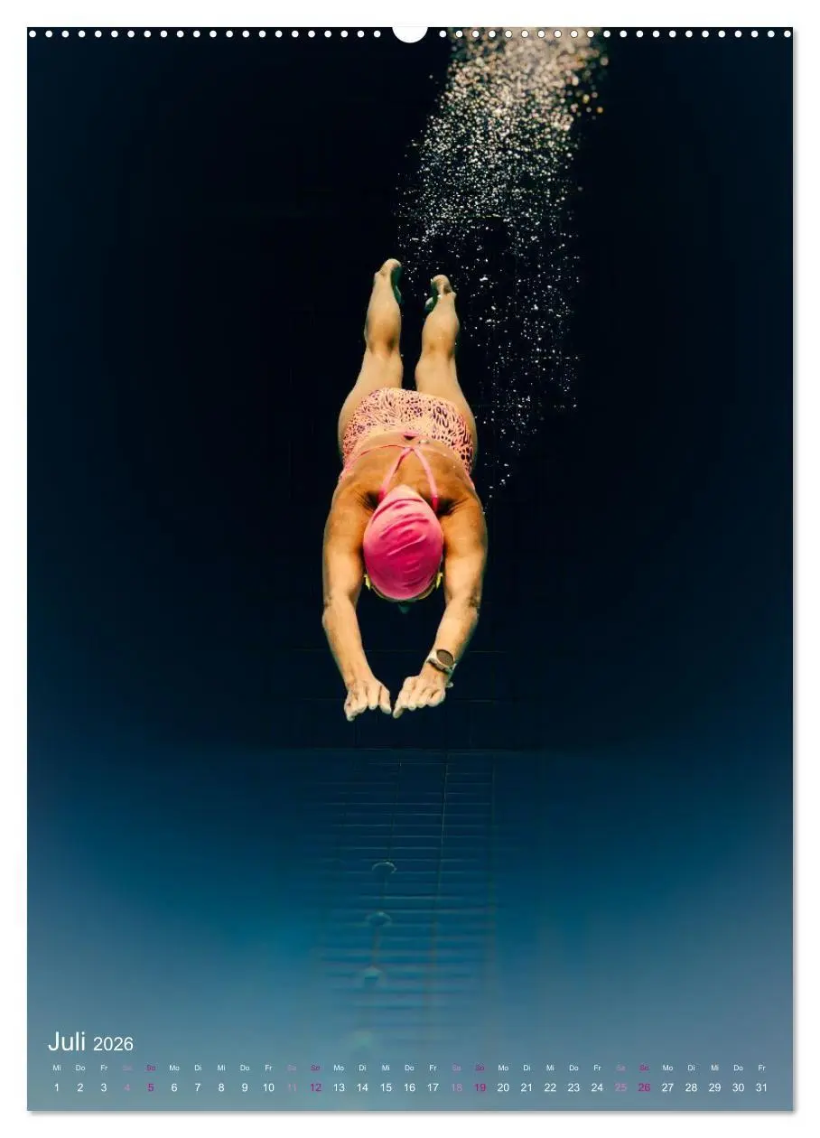 Bild: 9783516725889 | FREI SCHWIMMEN (Wandkalender 2026 DIN A2 hoch), CALVENDO...