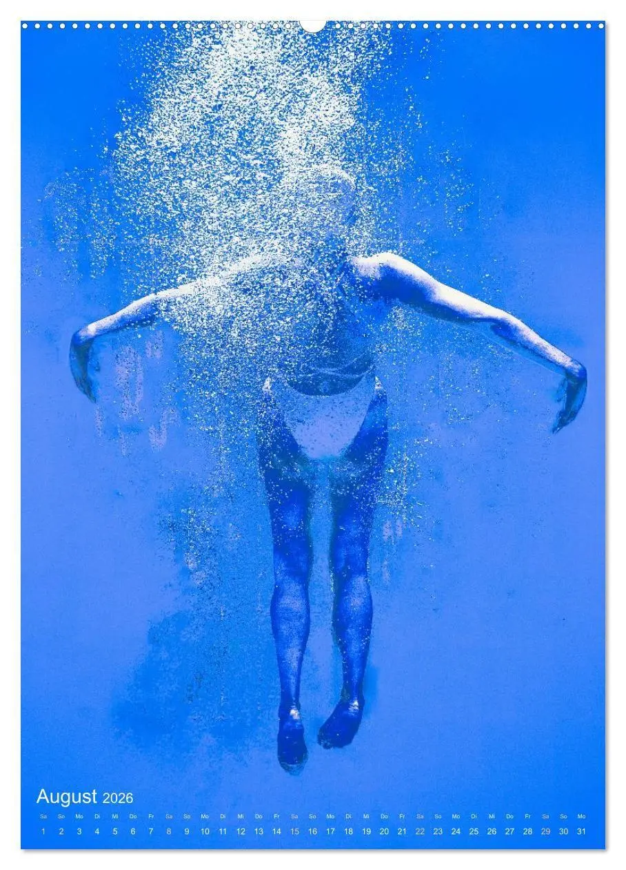Bild: 9783516725889 | FREI SCHWIMMEN (Wandkalender 2026 DIN A2 hoch), CALVENDO...