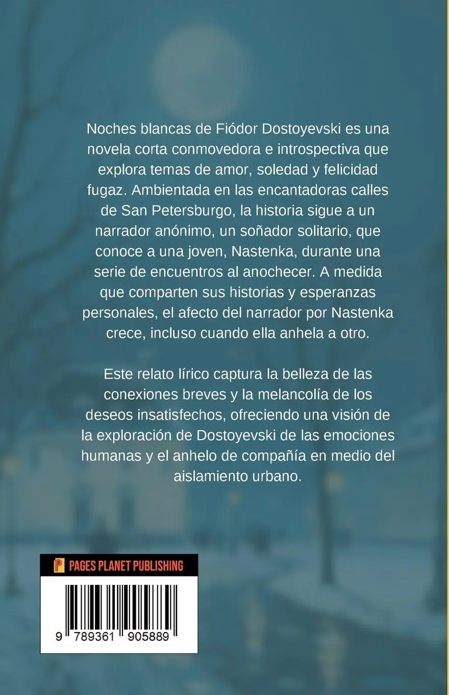 Rückseite: 9789361905889 | White Night (Spanish Edition) | Fyodor Dostoevsky | Taschenbuch | 2024