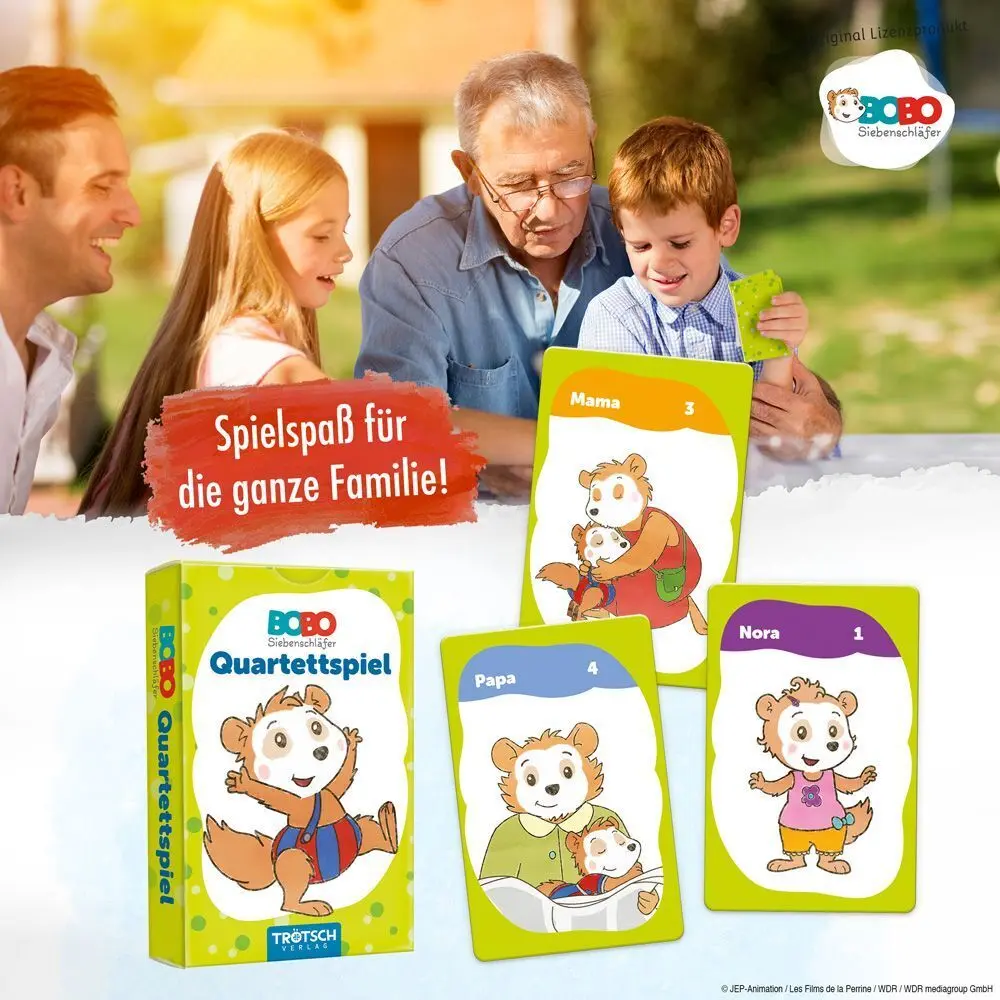 Bild: 4251901505989 | Trötsch Bobo Siebenschläfer Quartettspiel Quartett Spiel | Co.KG