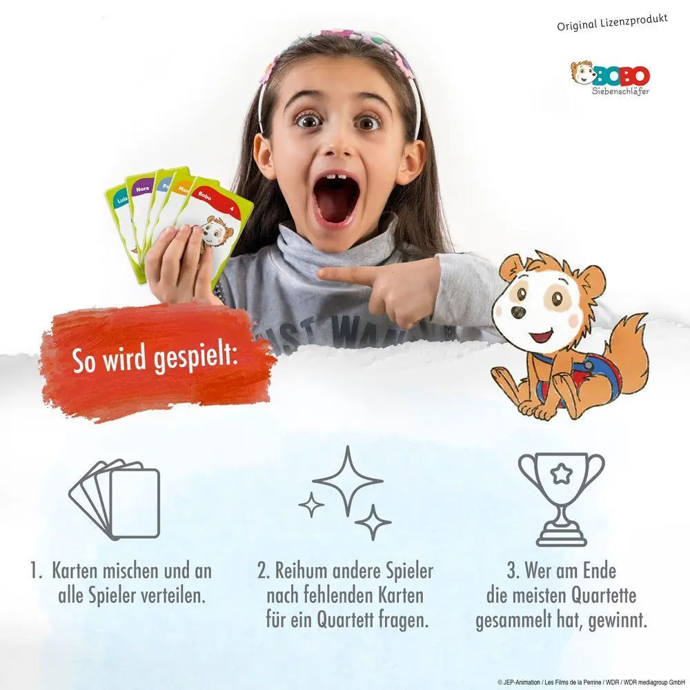 Bild: 4251901505989 | Trötsch Bobo Siebenschläfer Quartettspiel Quartett Spiel | Co.KG