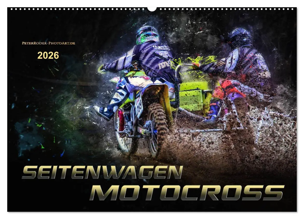 Cover: 9783457865989 | Seitenwagen Motocross (Wandkalender 2026 DIN A2 quer), CALVENDO...