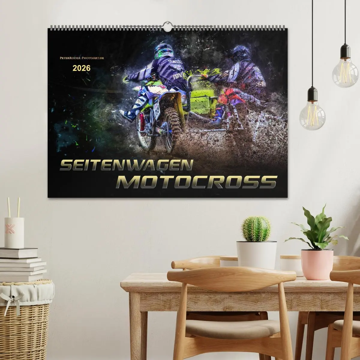 Bild: 9783457865989 | Seitenwagen Motocross (Wandkalender 2026 DIN A2 quer), CALVENDO...