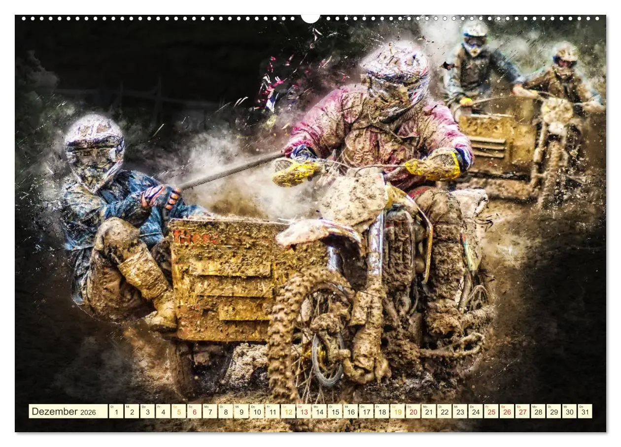 Bild: 9783457865989 | Seitenwagen Motocross (Wandkalender 2026 DIN A2 quer), CALVENDO...