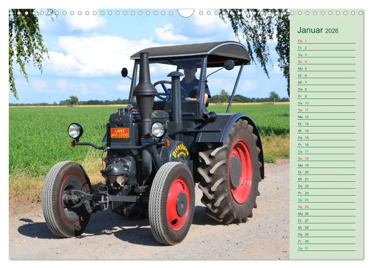 Bild: 9783457935989 | Oldtimer-Trecker on Tour (Wandkalender 2026 DIN A3 quer), CALVENDO...