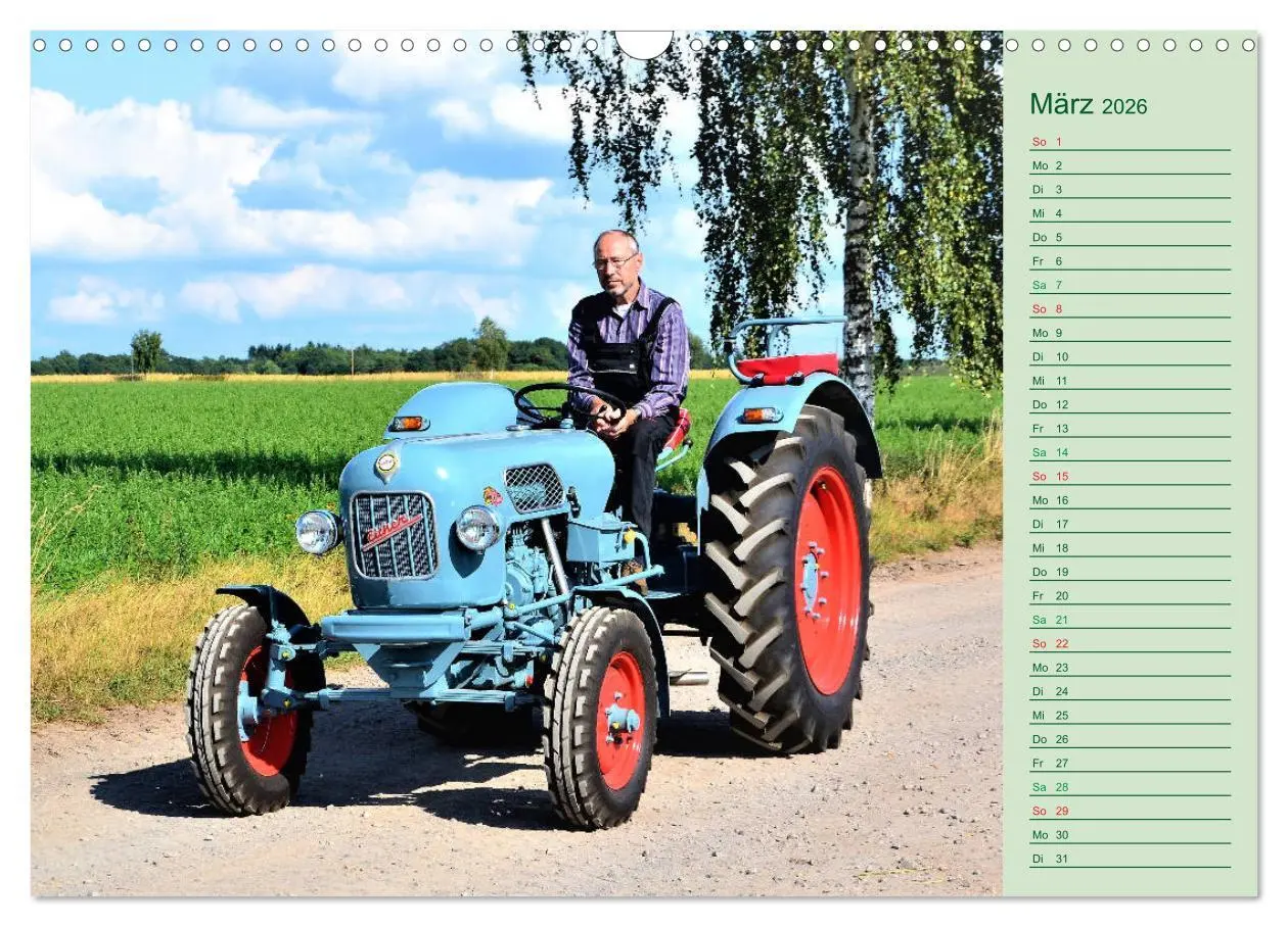 Bild: 9783457935989 | Oldtimer-Trecker on Tour (Wandkalender 2026 DIN A3 quer), CALVENDO...