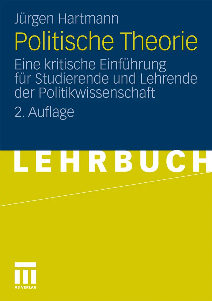 Cover: 9783531185989 | Politische Theorie | Jürgen Hartmann | Taschenbuch | 203 S. | Deutsch