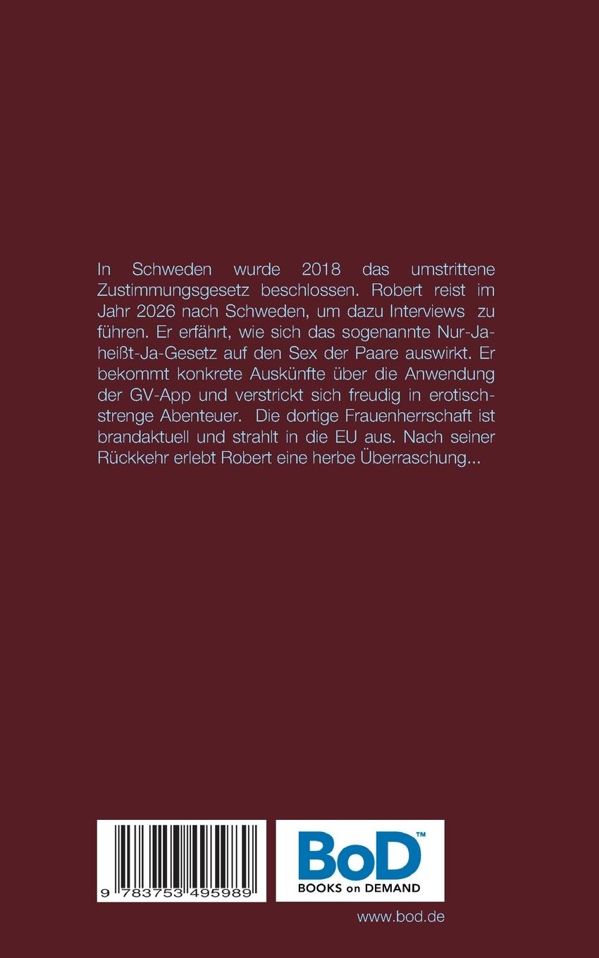 Rückseite: 9783753495989 | Sex-Report Schweden 2026 | Robert Lemagne | Taschenbuch | Paperback